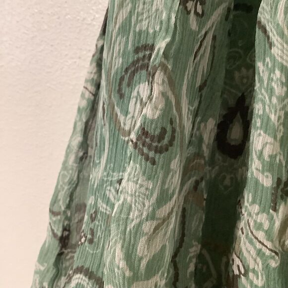 Vintage Y2K Pendleton Fairycore Festival Boho Floral Silk Ruffle Fairy Skirt 14 - Picture 11 of 12